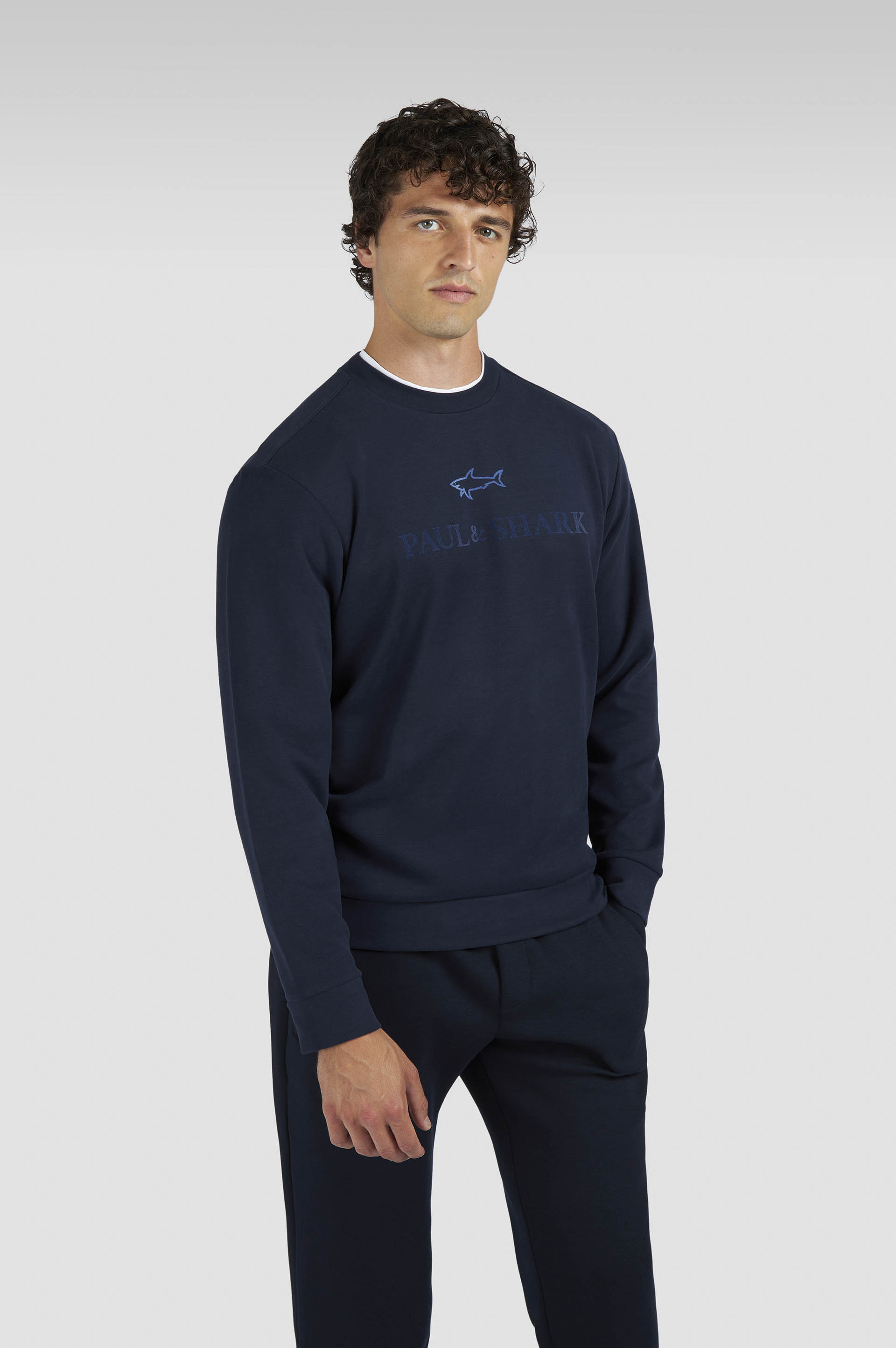 X-SOFT COTTON SWEATSHIRT WITH LOGO PRINT - 6