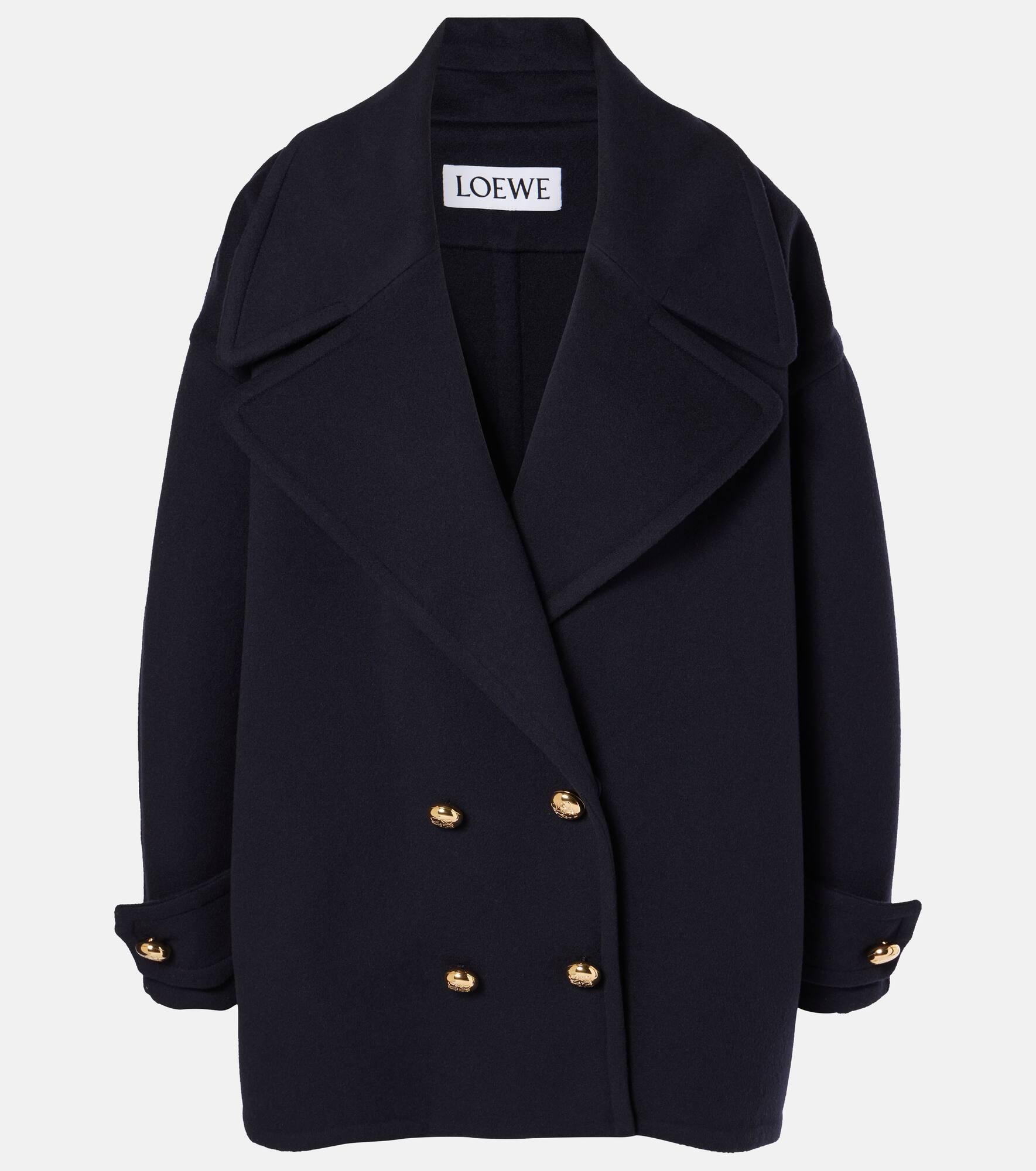 Pebble wool peacoat - 1