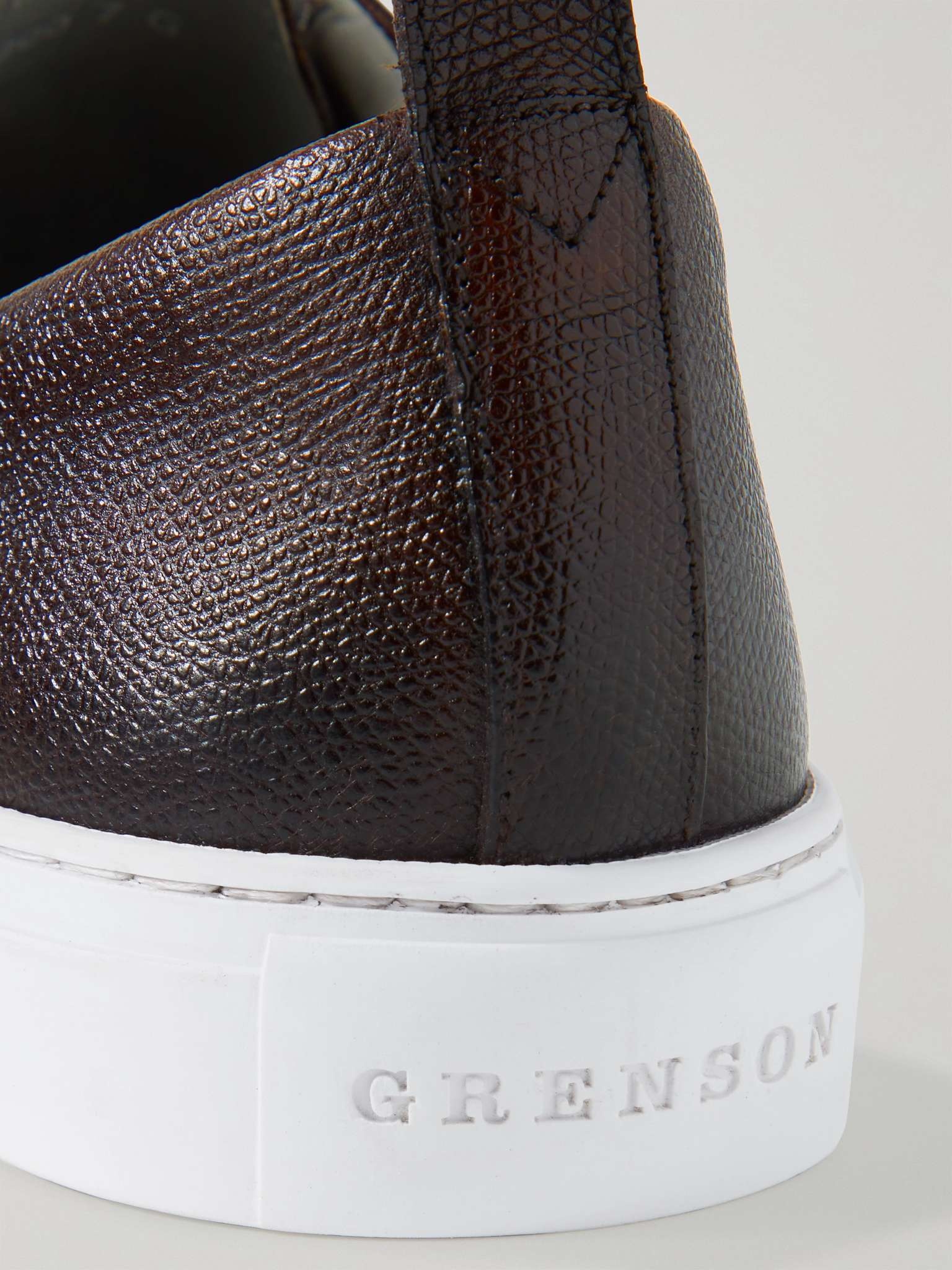 Full-Grain Leather Sneakers - 6