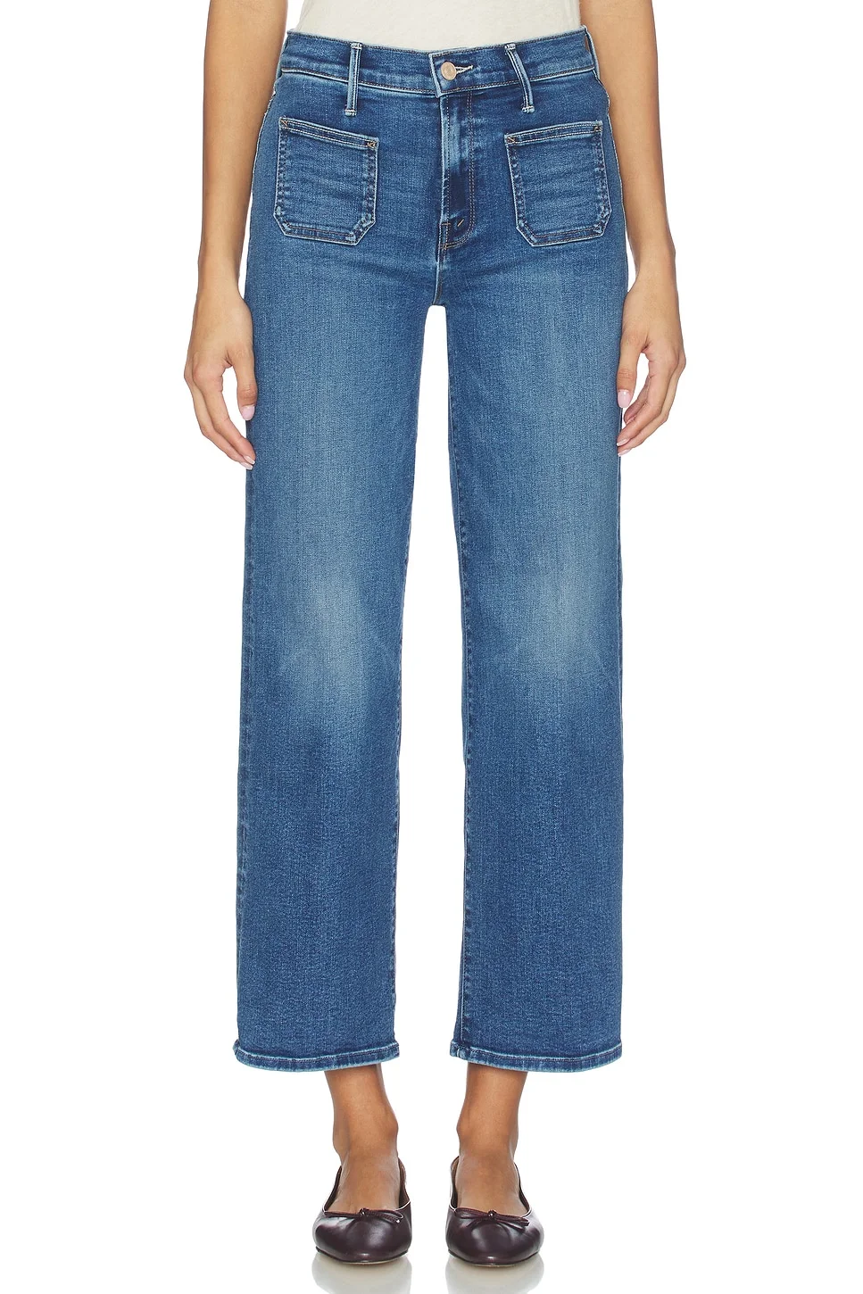 The Patch Pocket Maven Ankle Jeans - 1