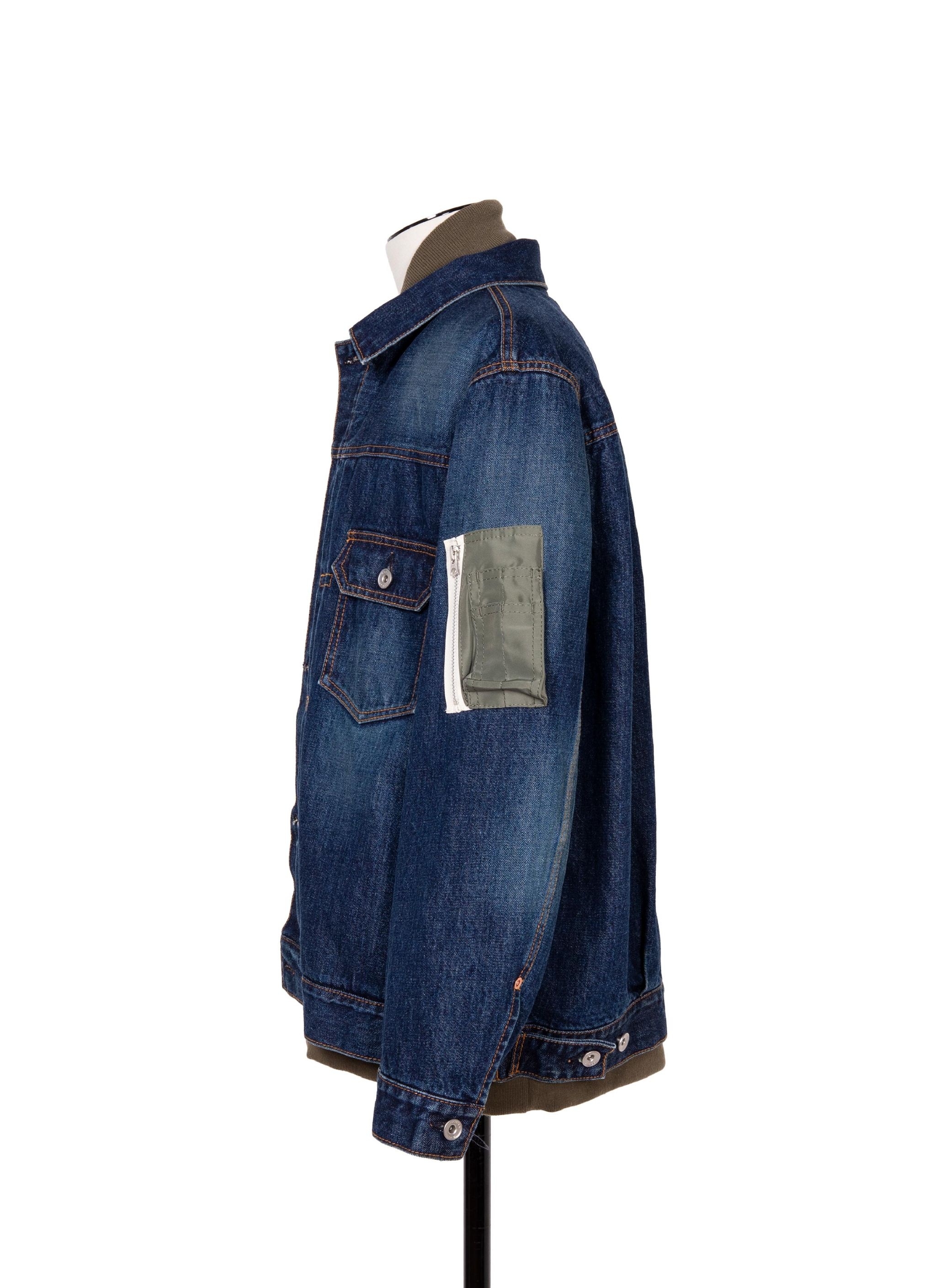 Denim x Nylon Twill Jacket - 2