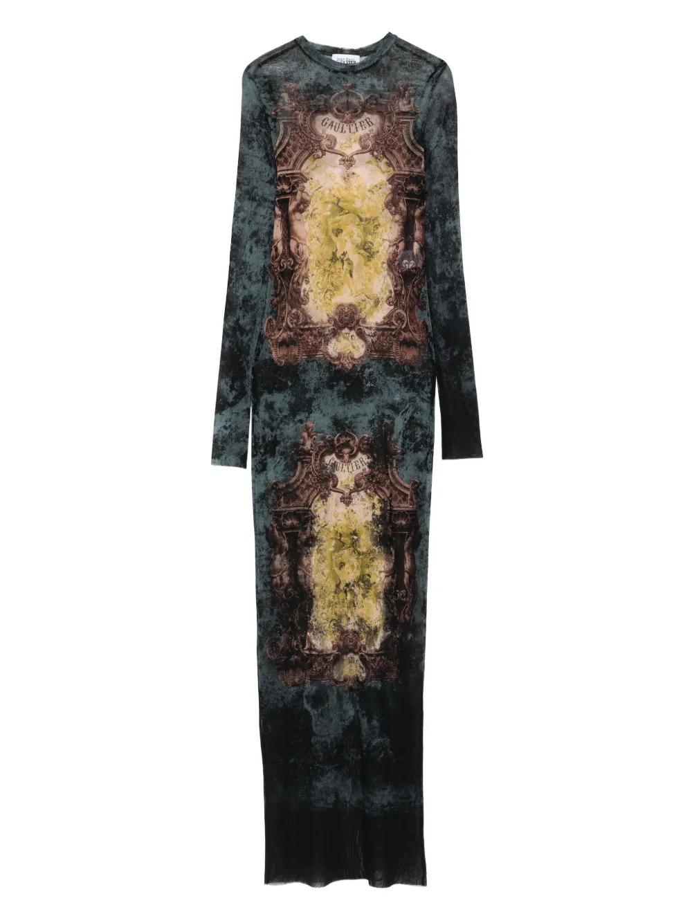 JEAN PAUL GAULTIER - Women Mesh "Médaillon" Long Dress - 5