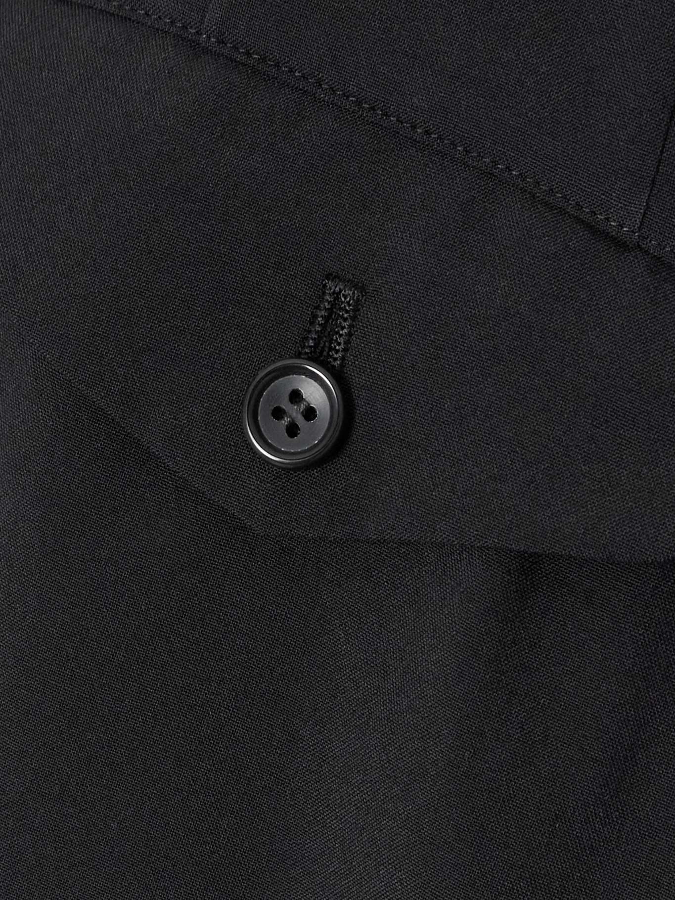 Pleated wool culottes Black - 4