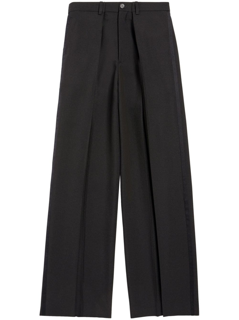 pleated wool tailored trousers 1