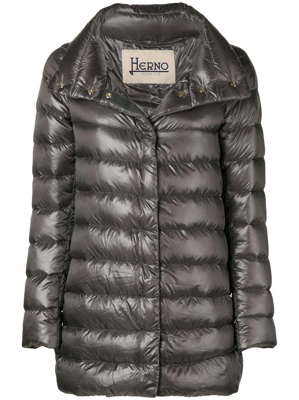 funnel-neck padded coat - 1