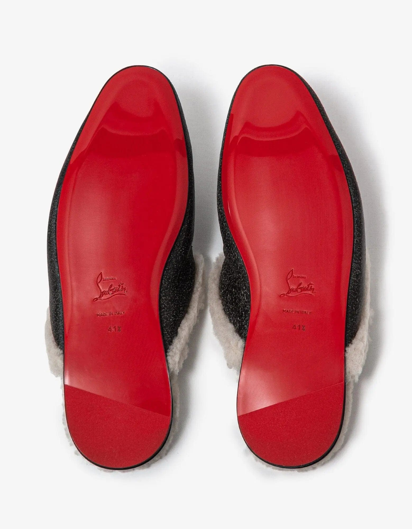 Christian Louboutin Woolito Swing Black Nappa Leather Mules - 5