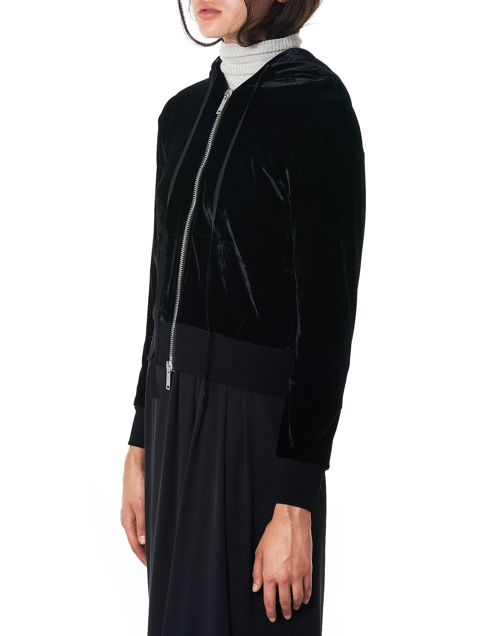 Velour Hooded Sweater - 2