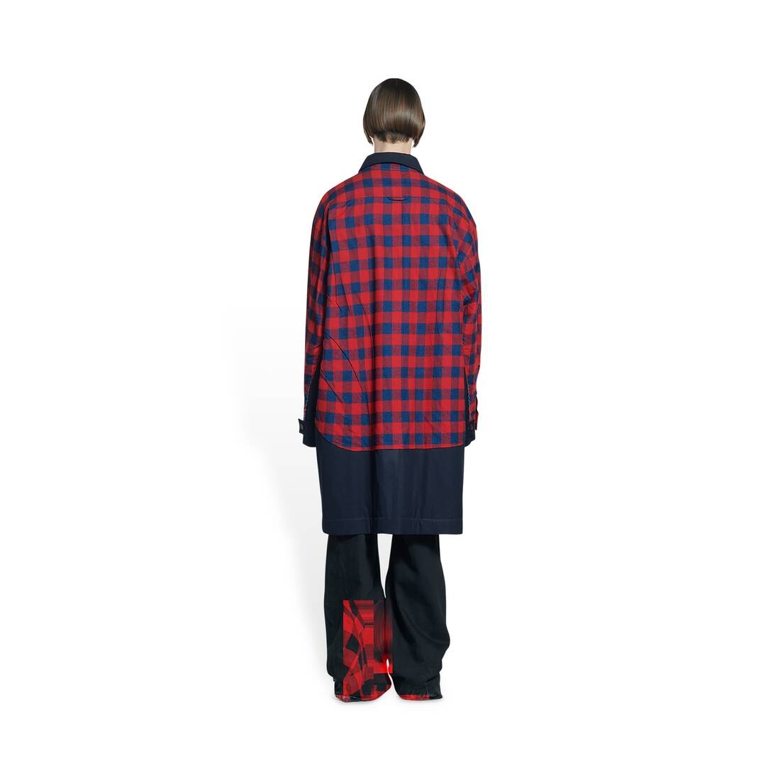 Men's Patched Carcoat in Indigo - 4