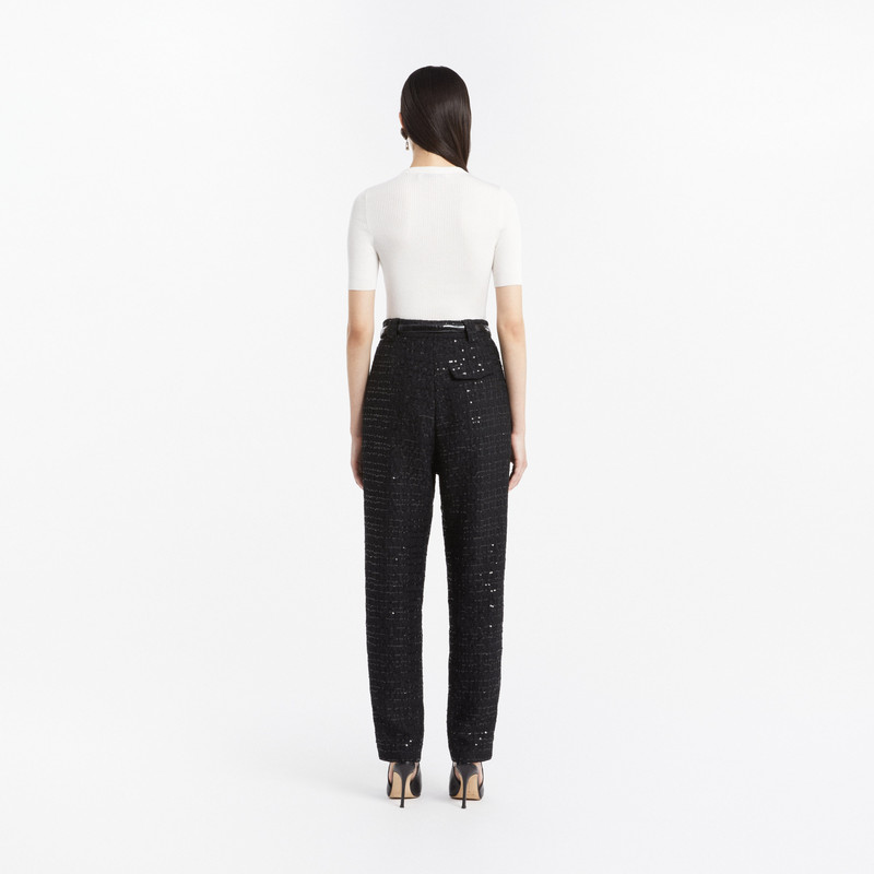 Alessandra Rich SILK T-SHIRT WITH PENDANT outlook