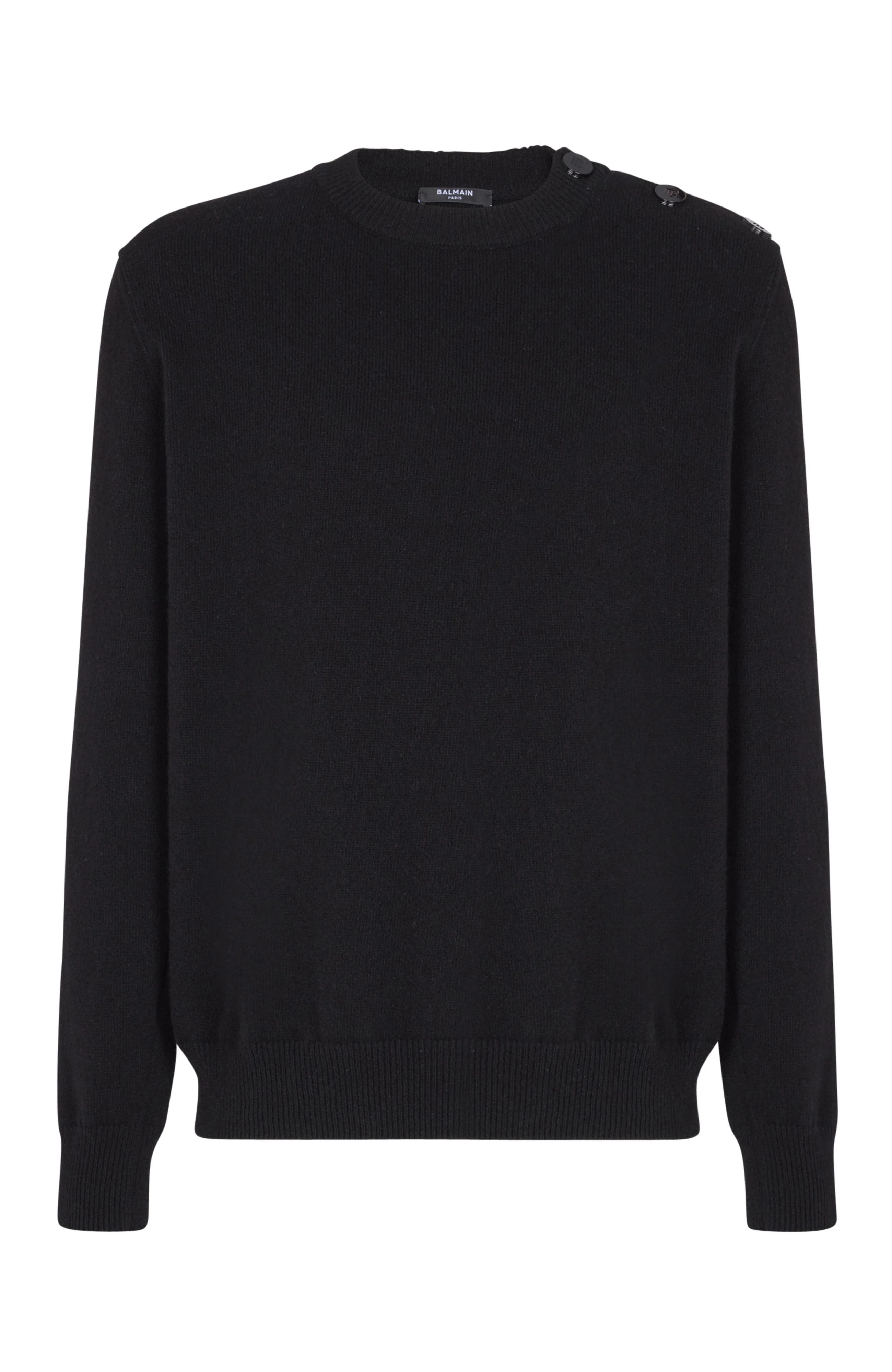 Balmain Fine eco-cashmere jumper in Black at Nordstrom - 1