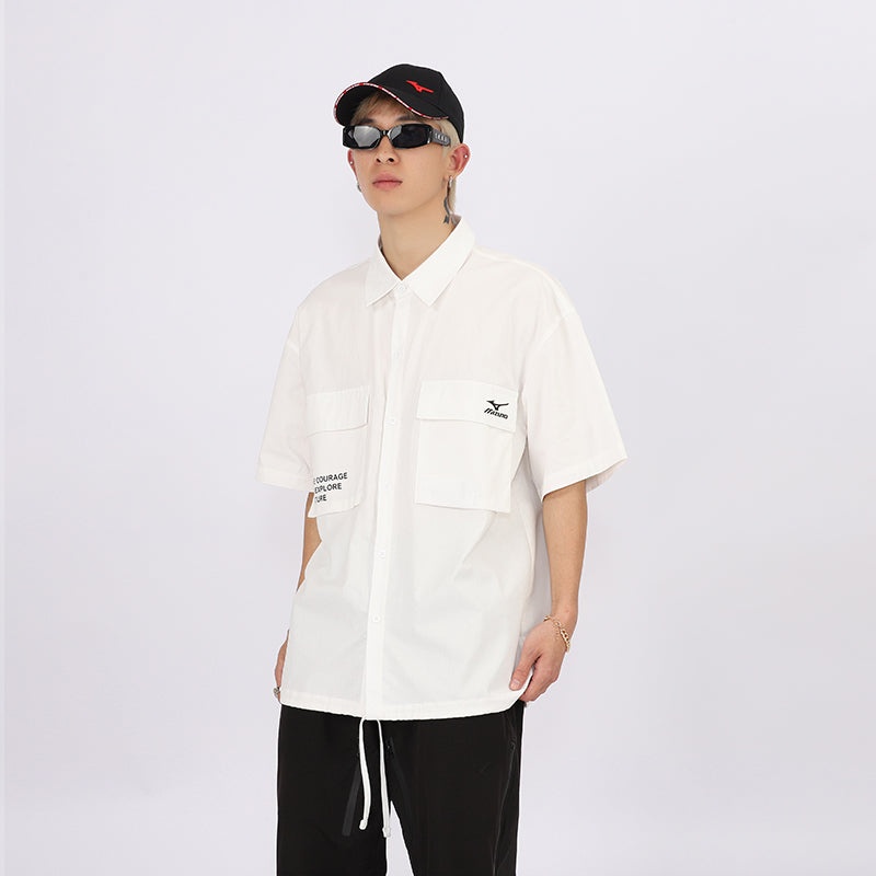 Mizuno Graphic Polo Shirt 'Beige' A2CA3146 - 3