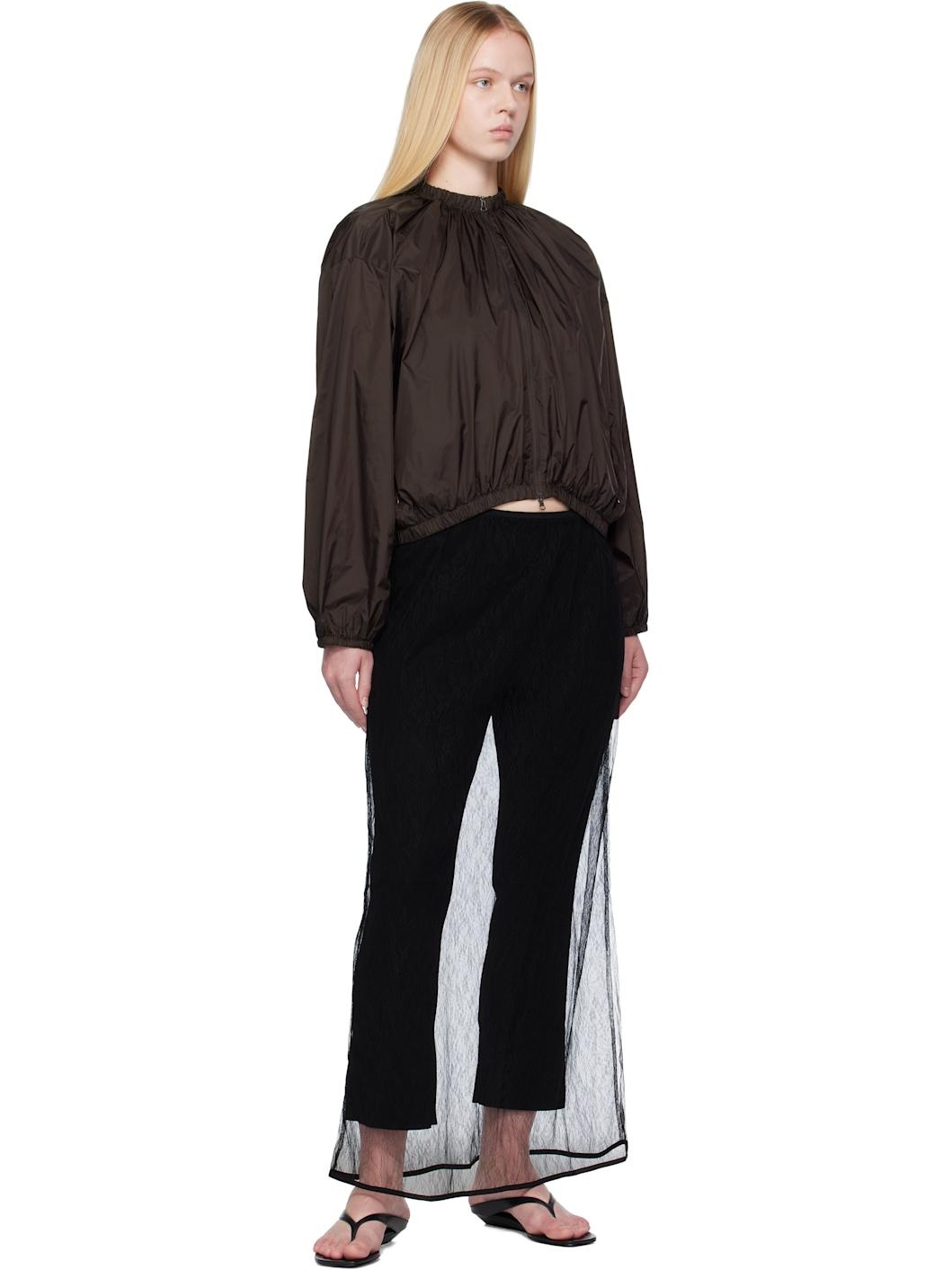 Black Knit Capri Leggings - 4