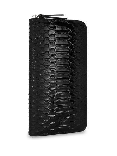 Giuseppe Zanotti Samuel crocodile-effect wallet outlook