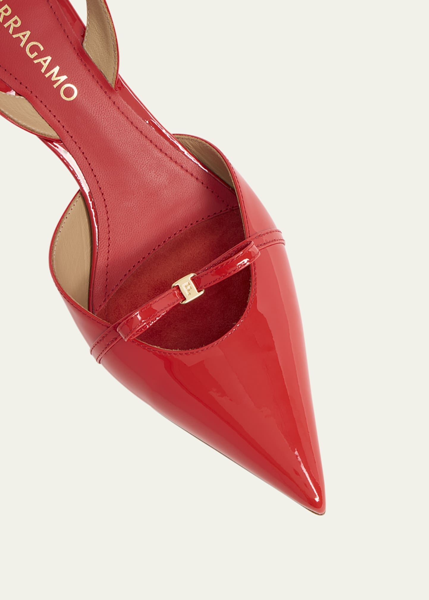 Gylla Patent Bow Slingback Pumps - 4