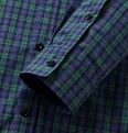 Oversized Button-Down Collar Logo-Print Checked Cotton-Poplin Shirt - 9