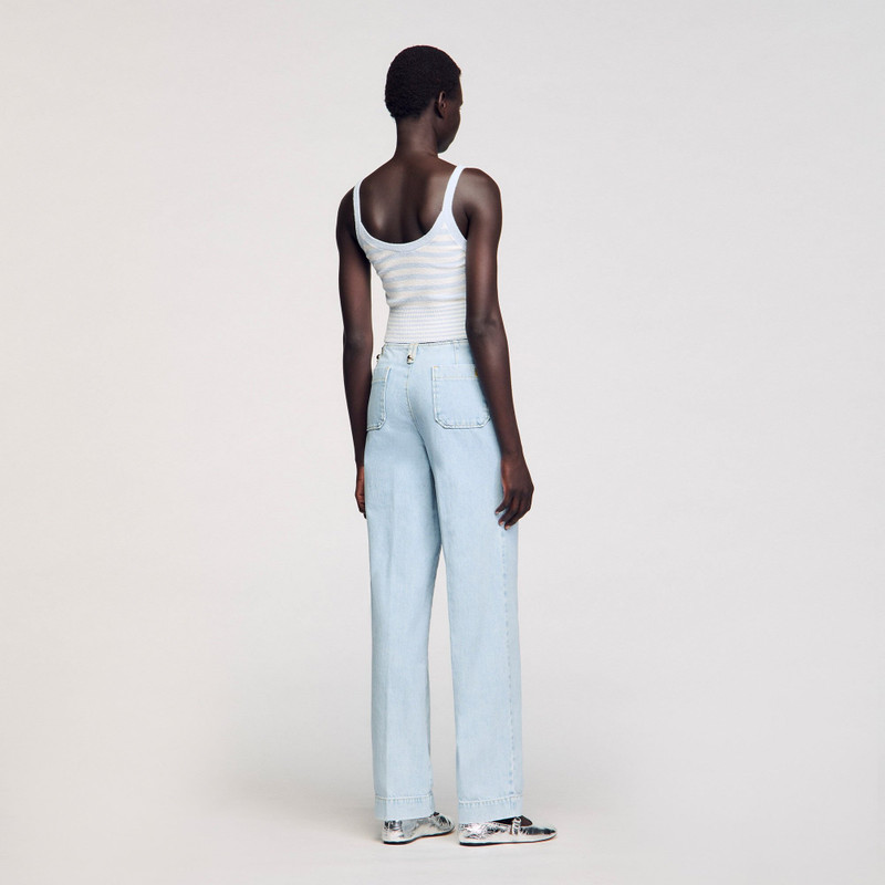 FADED WIDE-LEG JEANS 5