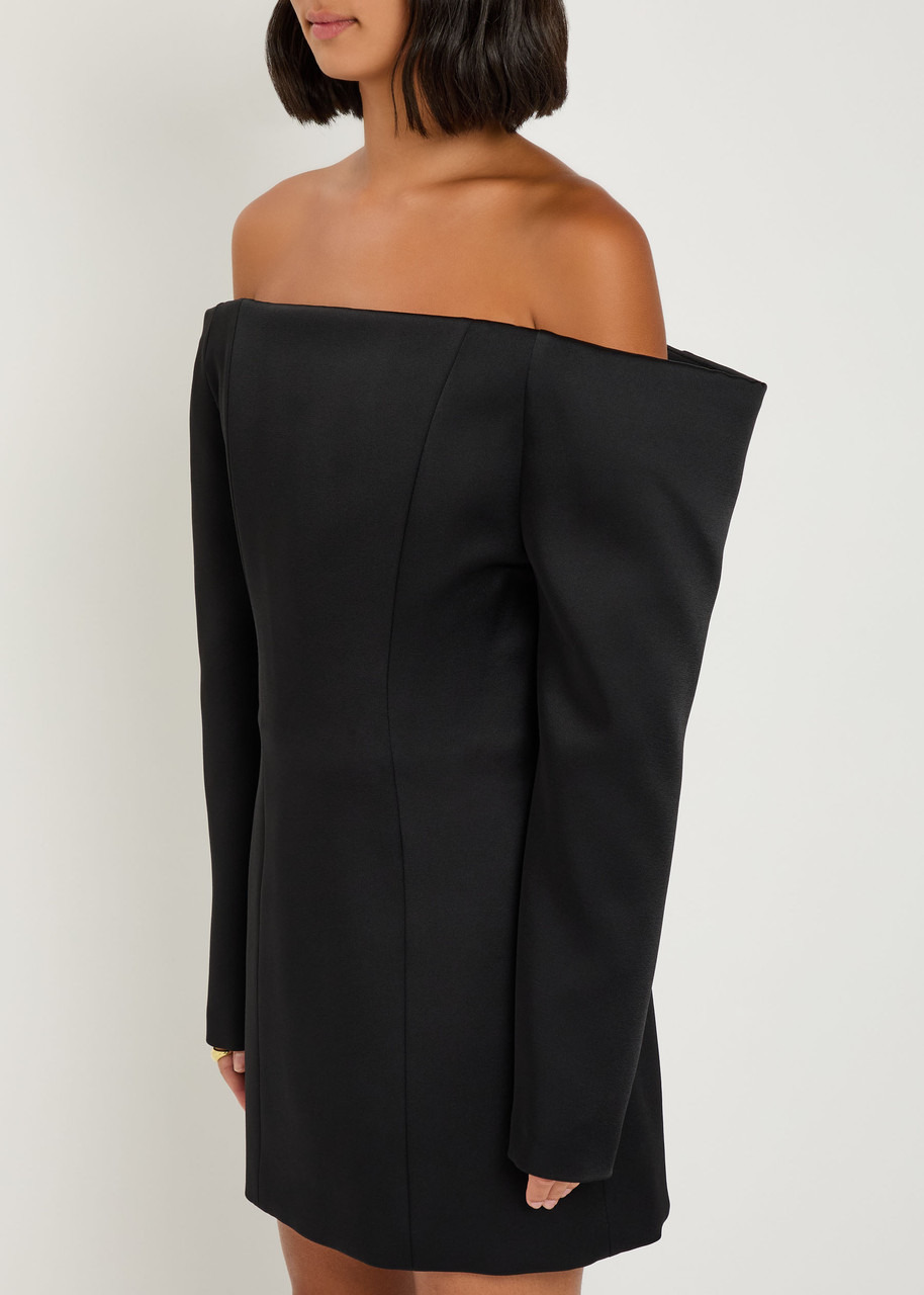 Stella Mccartney Off-the-shoulder Satin Mini Dress - 2