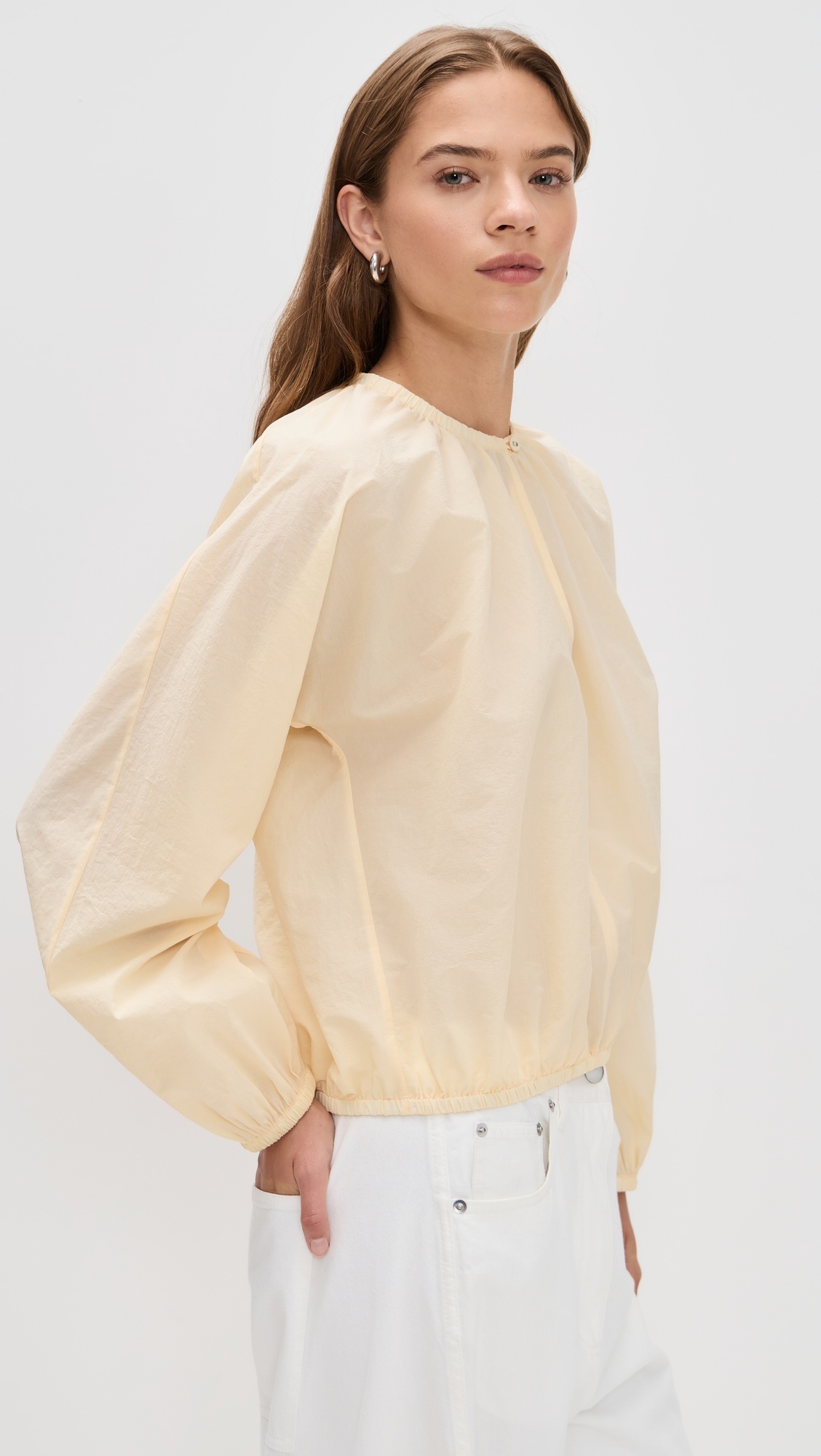 Wendy Top in Tech Poplin - 3