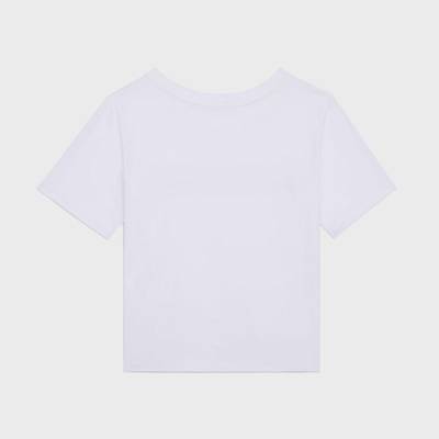 CELINE "LA PEAU NUE" COTTON JERSEY T-SHIRT outlook