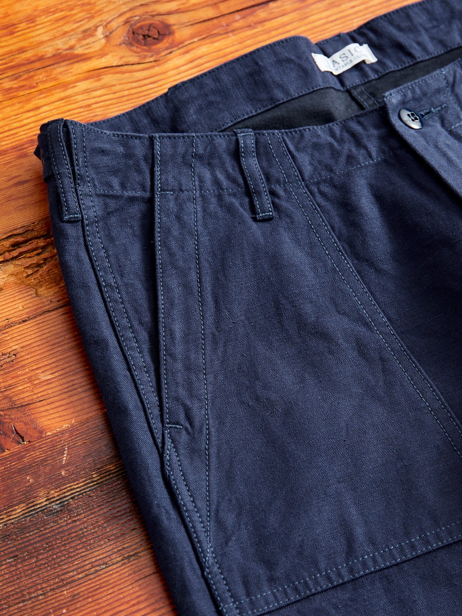 1811-IND Military Baker Pants in Indigo - 5