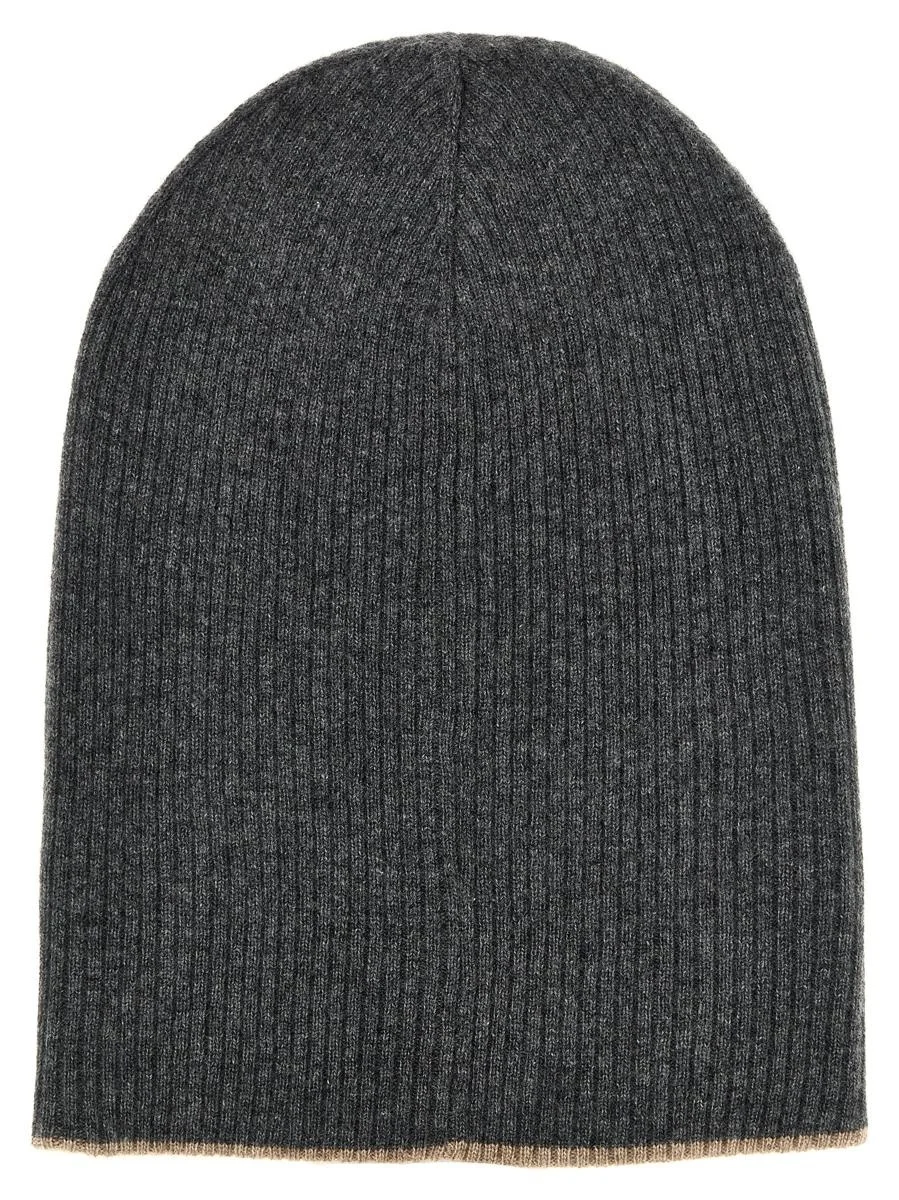 Brunello Cucinelli BRUNELLO CUCINELLI REVERSIBLE BEANIE - 1