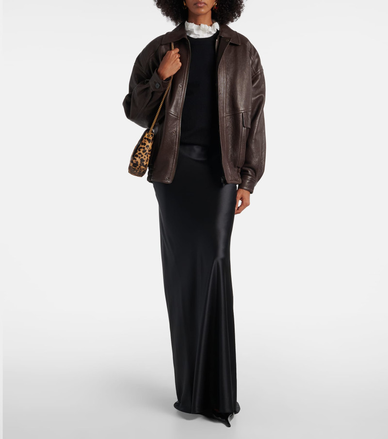 SAINT LAURENT Pleated maxi skirt outlook