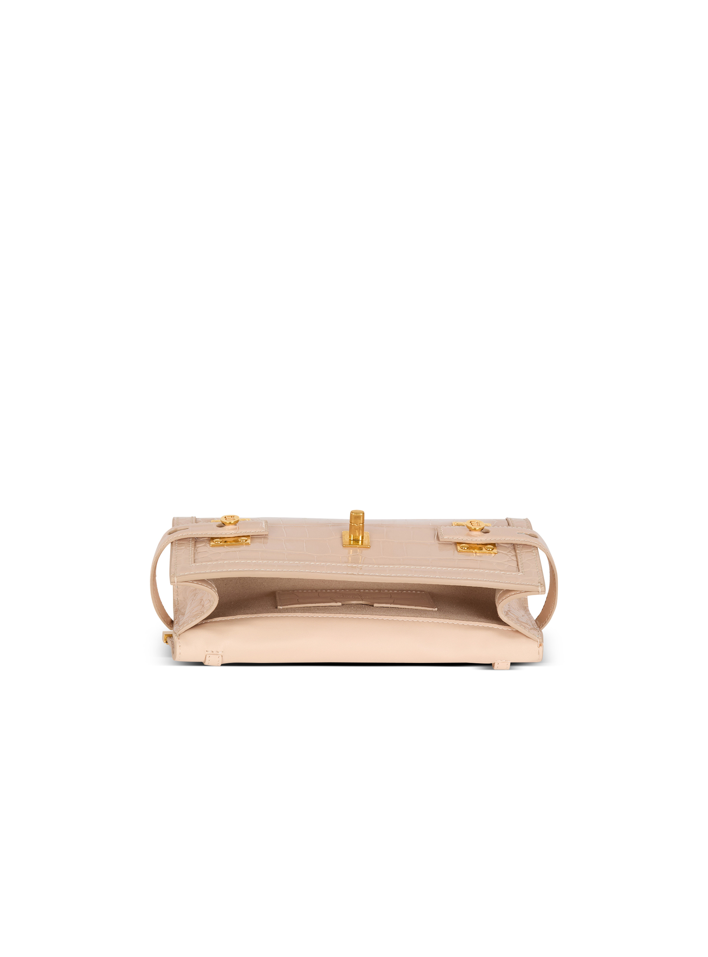 B-Buzz Pouch 23 in crocodile-embossed calfskin 6