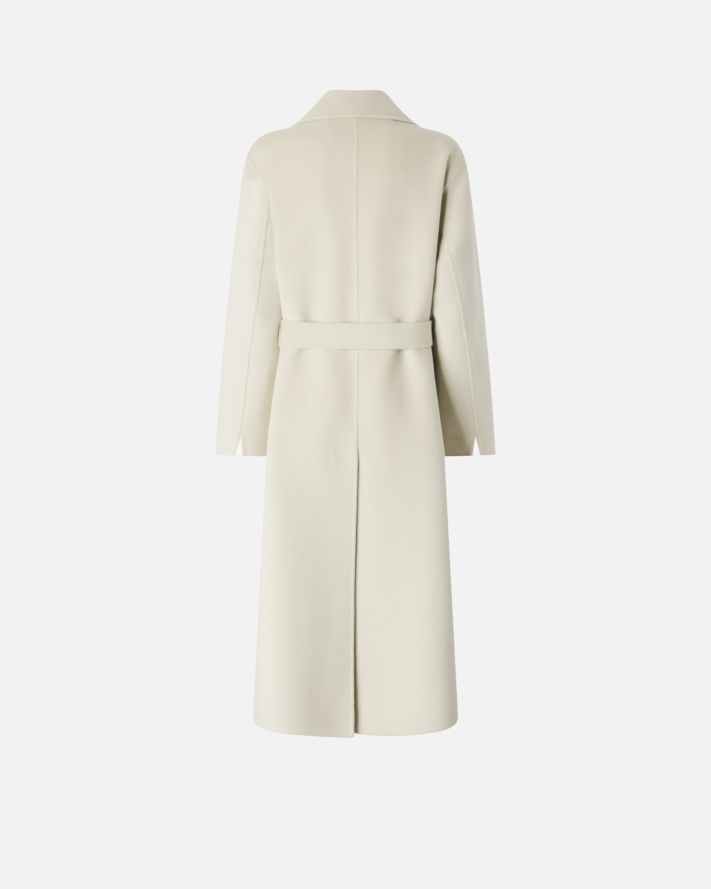 LONG DOUBLE-LAYERED CLOTH COAT WITH BELT - 6