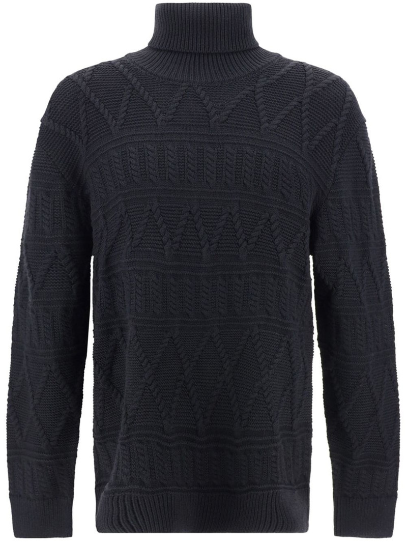 cable-knit jumper 1