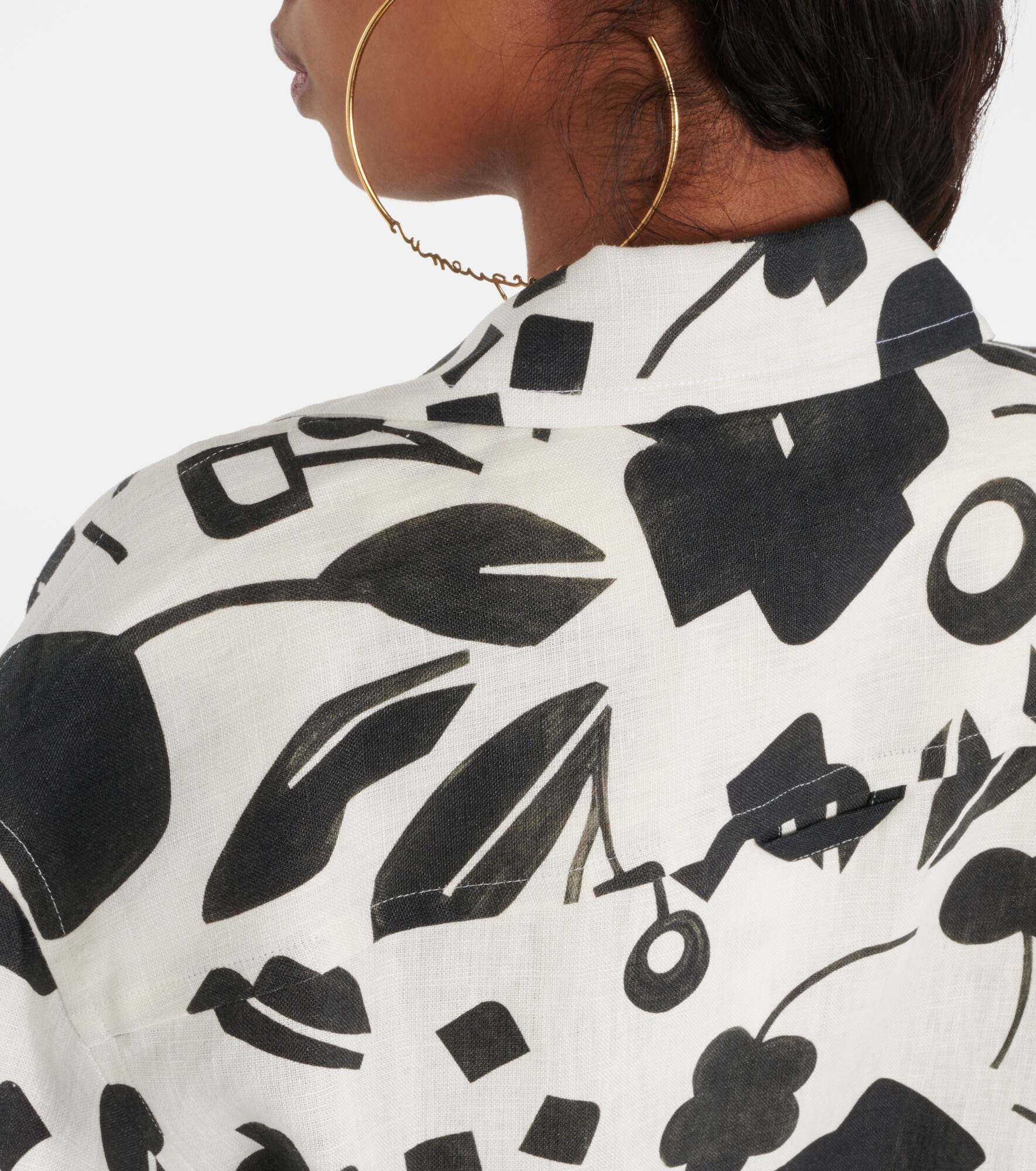 La Chemise Jean printed linen shirt - 6