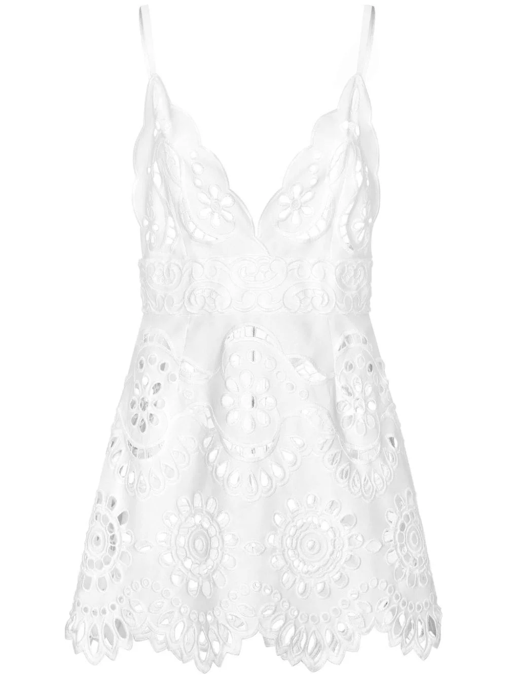 cut-out plunge minidress - 1