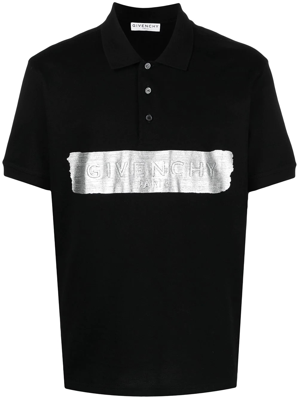 logo-embossed polo shirt - 1