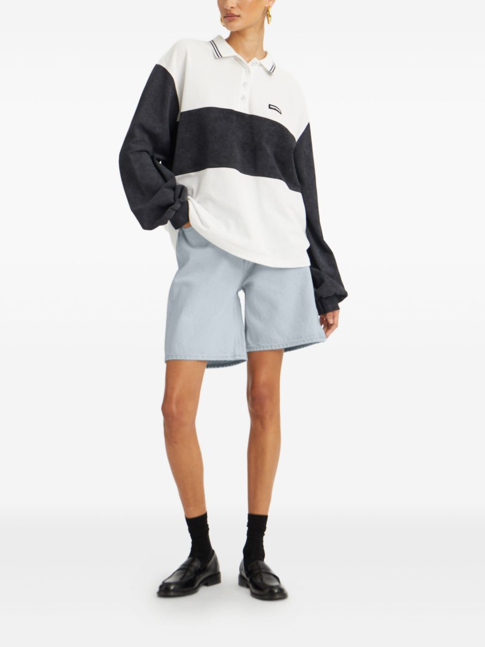 organic cotton-blend polo top - 2