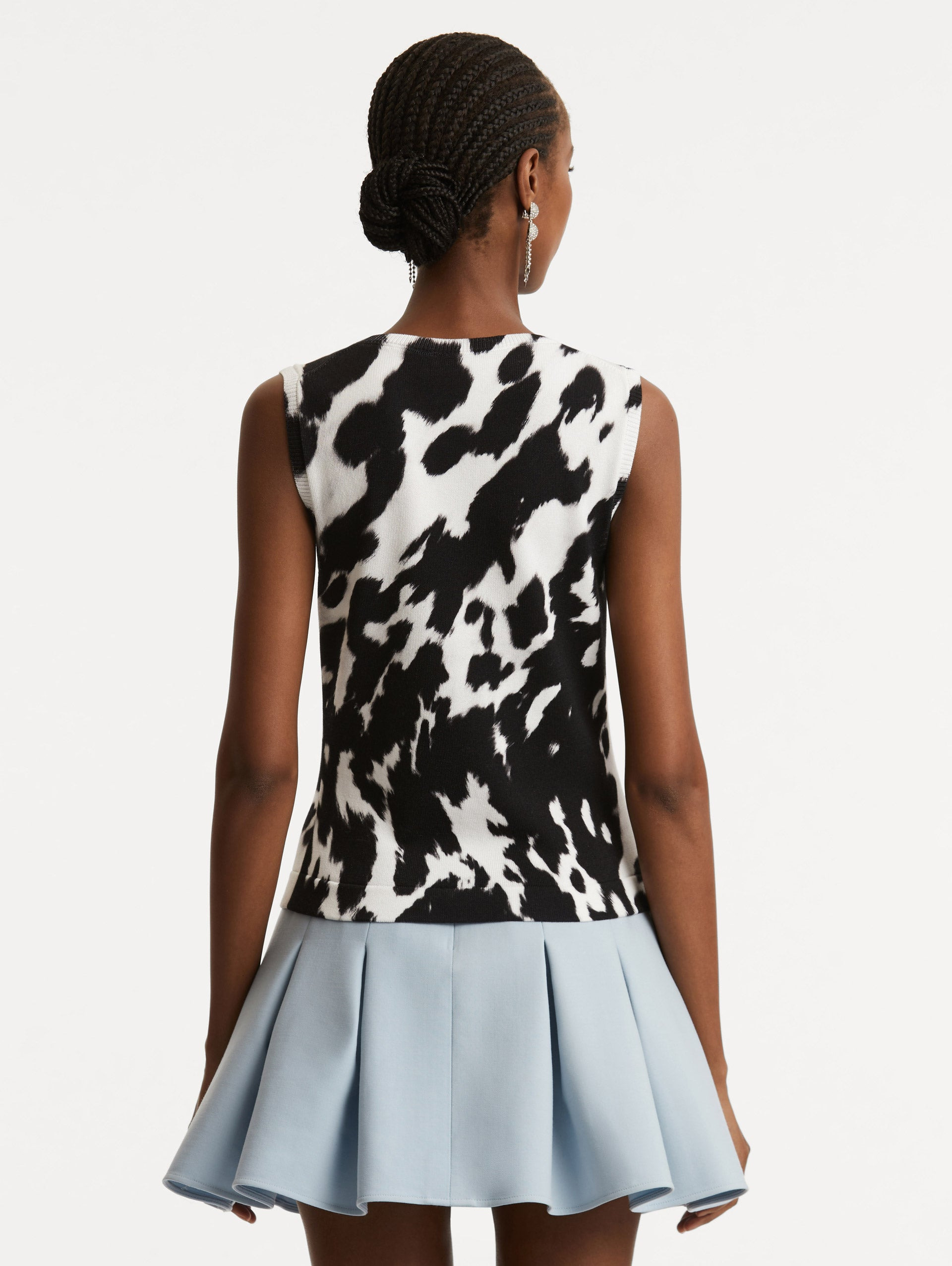 COWHIDE PRINTED TANK - 3