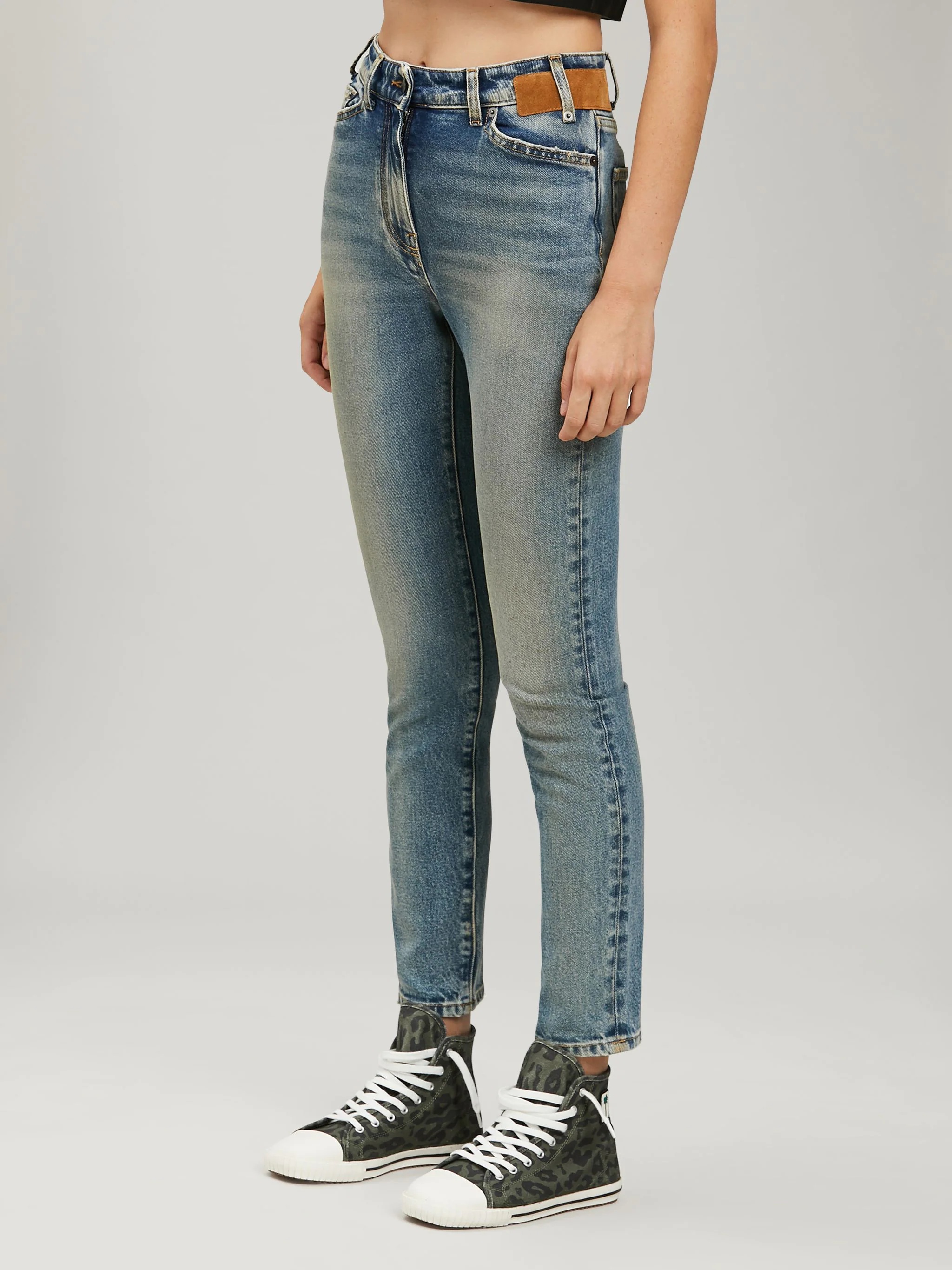 SKINNY DENIM PANTS - 4