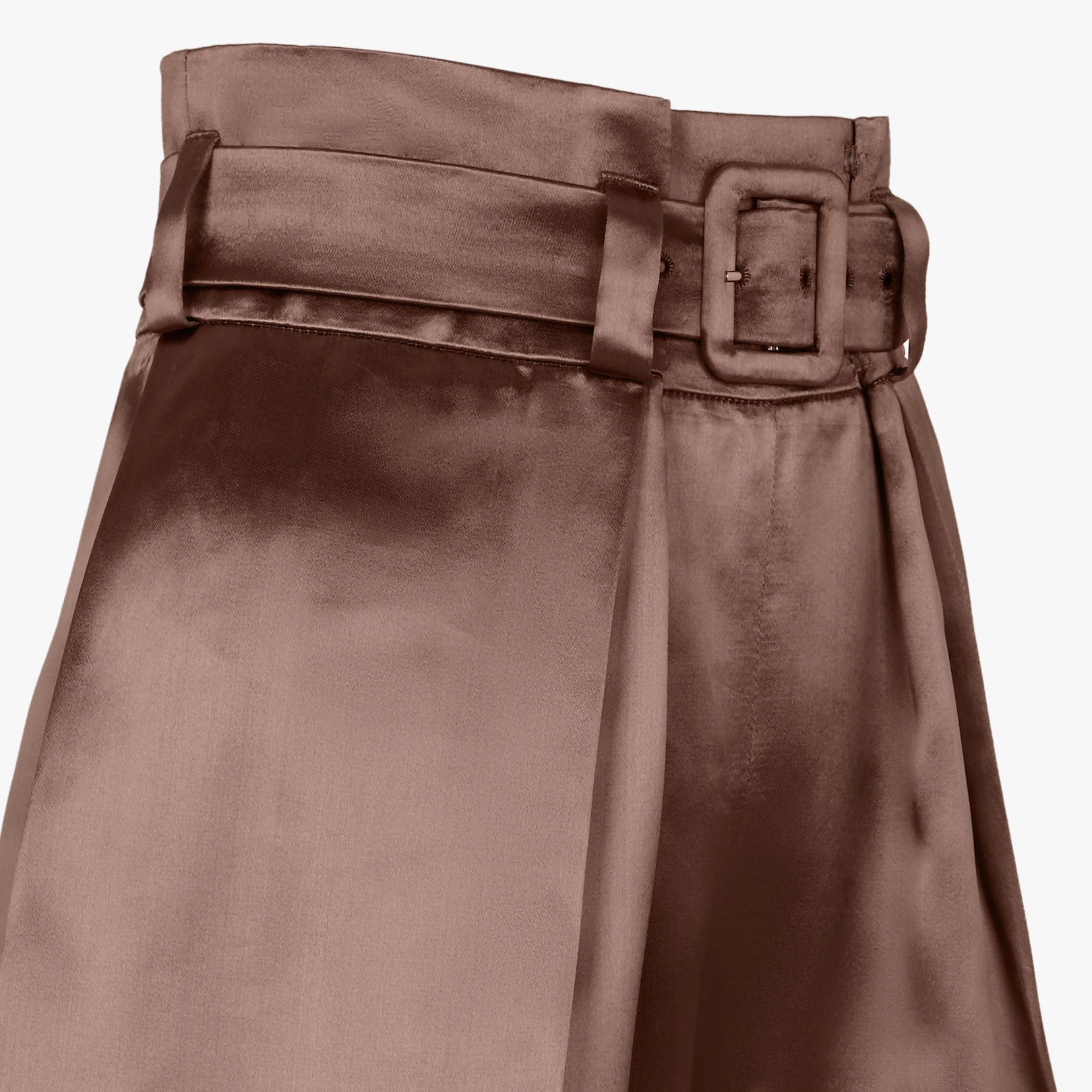 Mauve satin shorts - 3