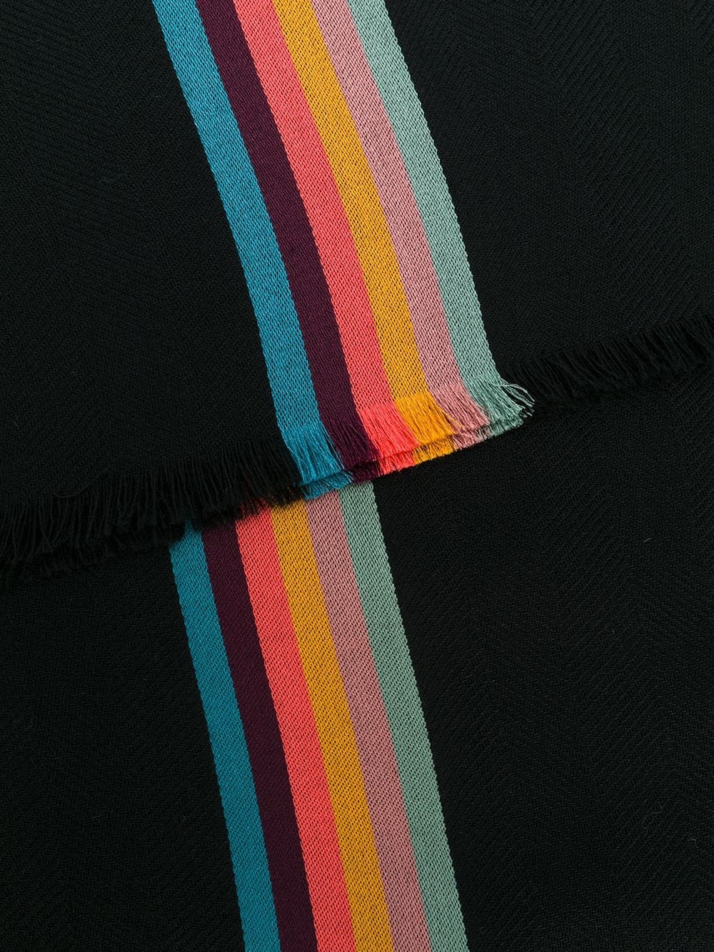 stripe detail scarf - 3