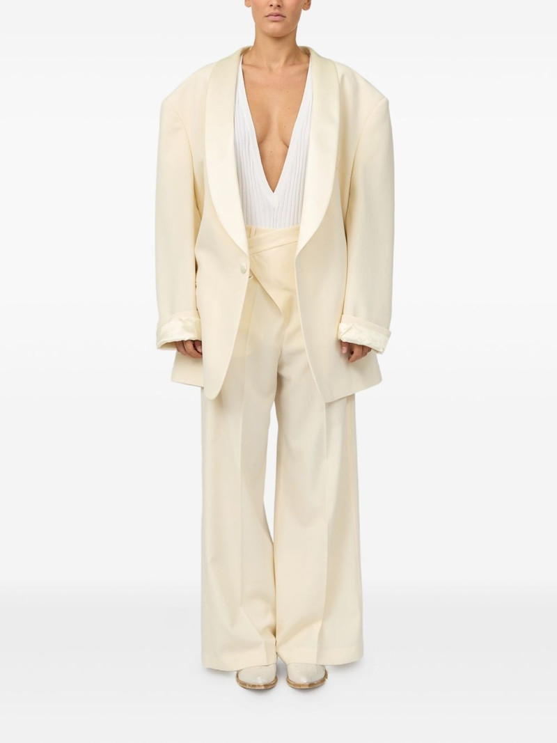 MM6 Maison Margiela single-breasted blazer outlook