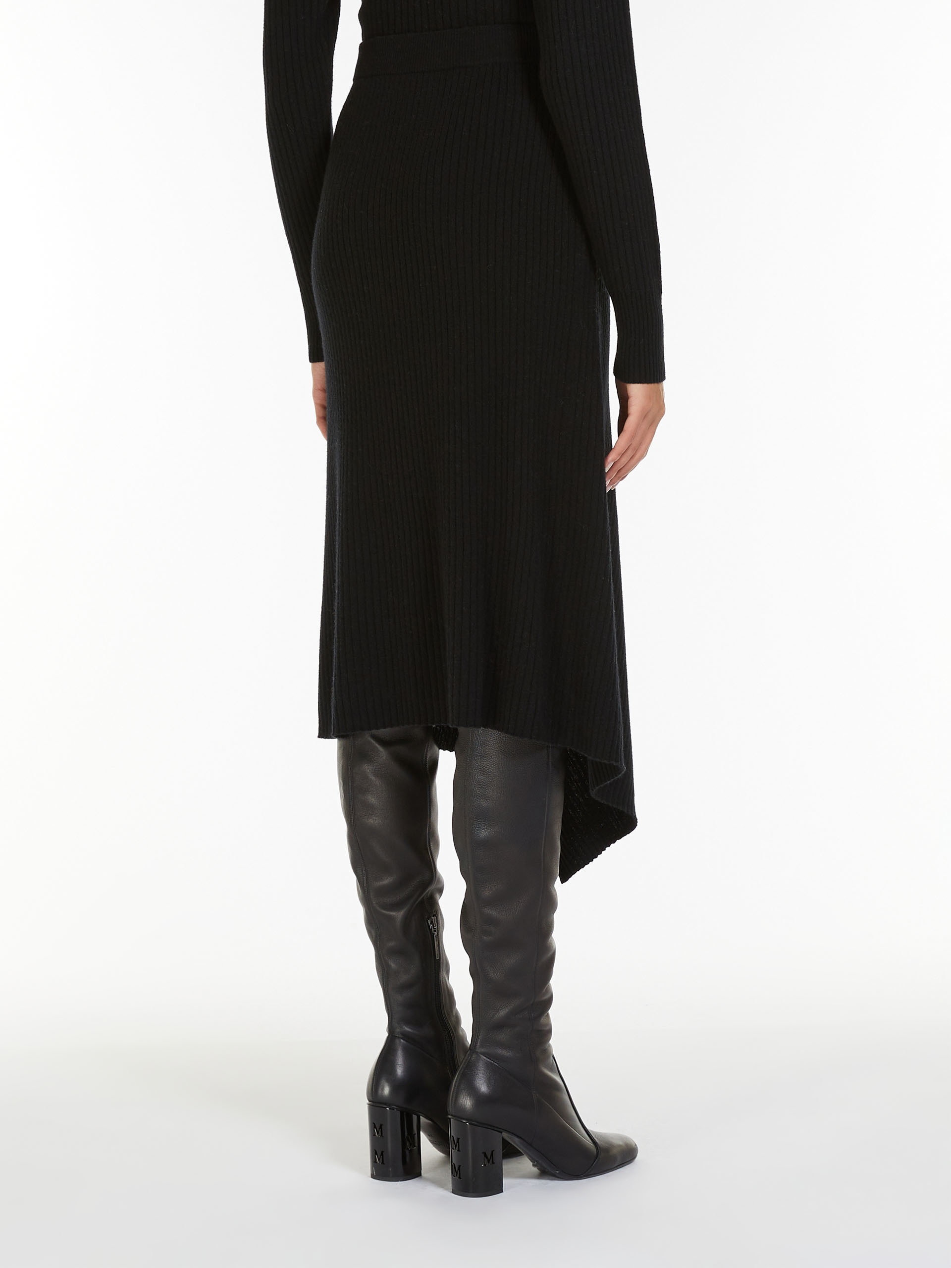 VERNA Wool and cashmere yarn skirt - 4