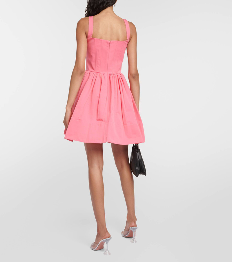 Landscape bustier cotton-blend minidress 3