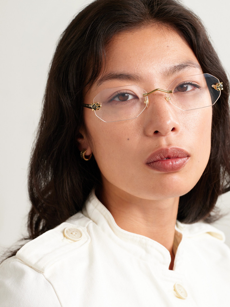 Cartier Panthère Classic Rimless Gold-tone Optical Glasses outlook