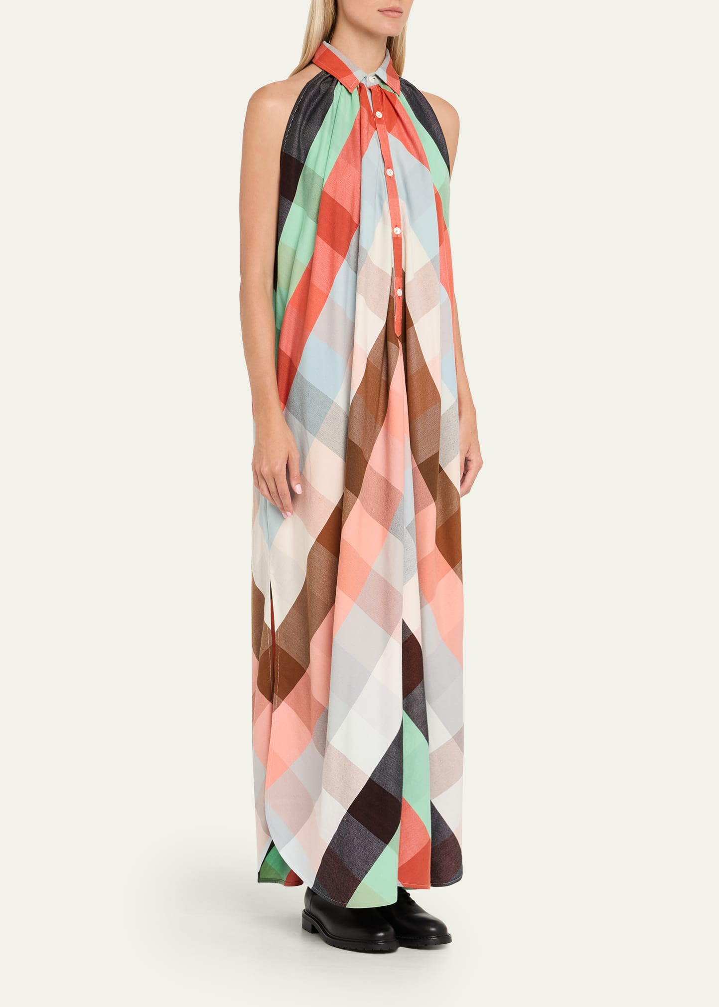 The Halter Dress with Collar - 4