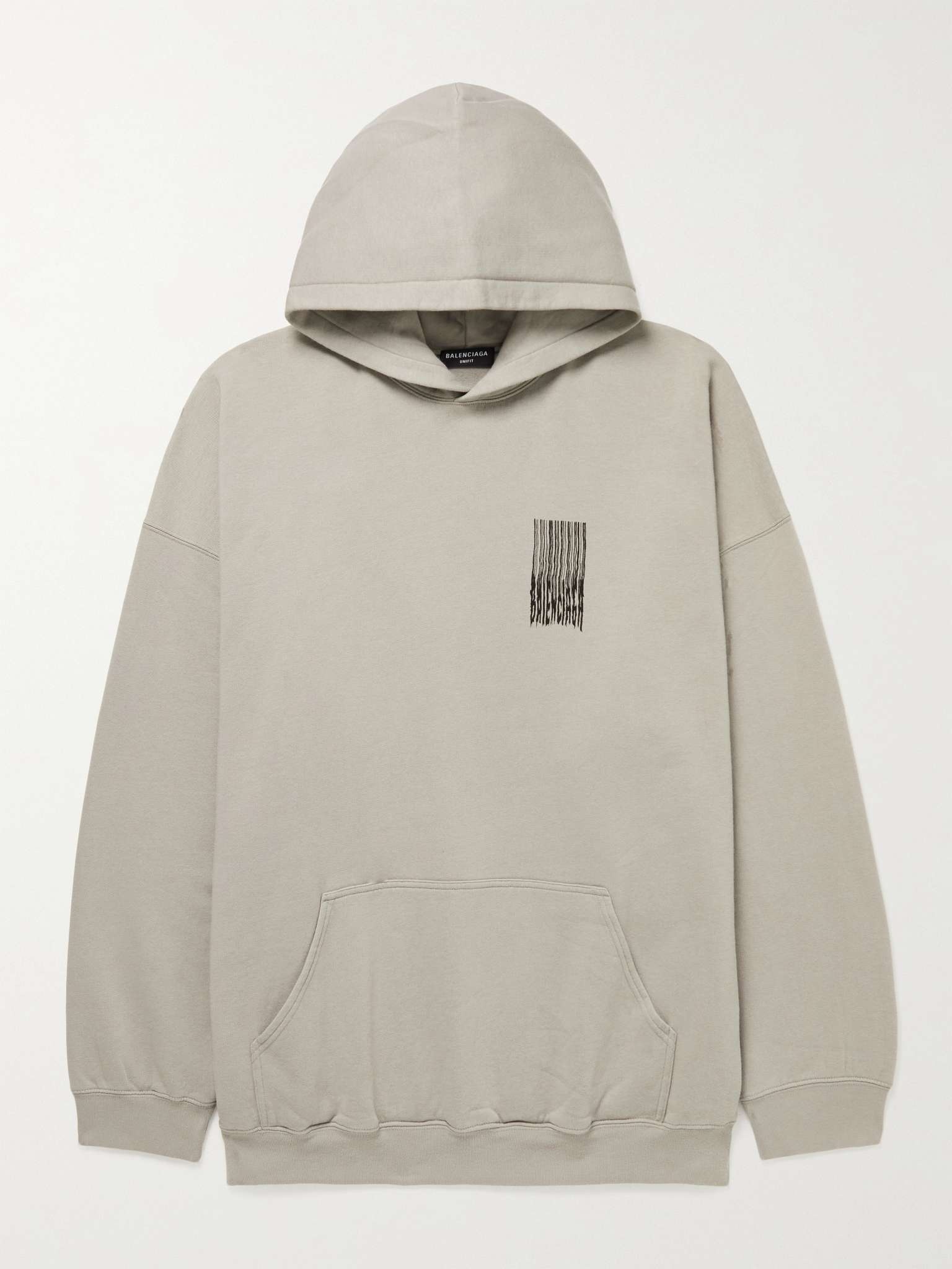 Oversized Logo-Print Cotton-Jersey Hoodie - 1