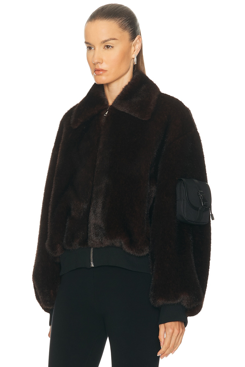 Faux Fur Bomber Jacket - 3