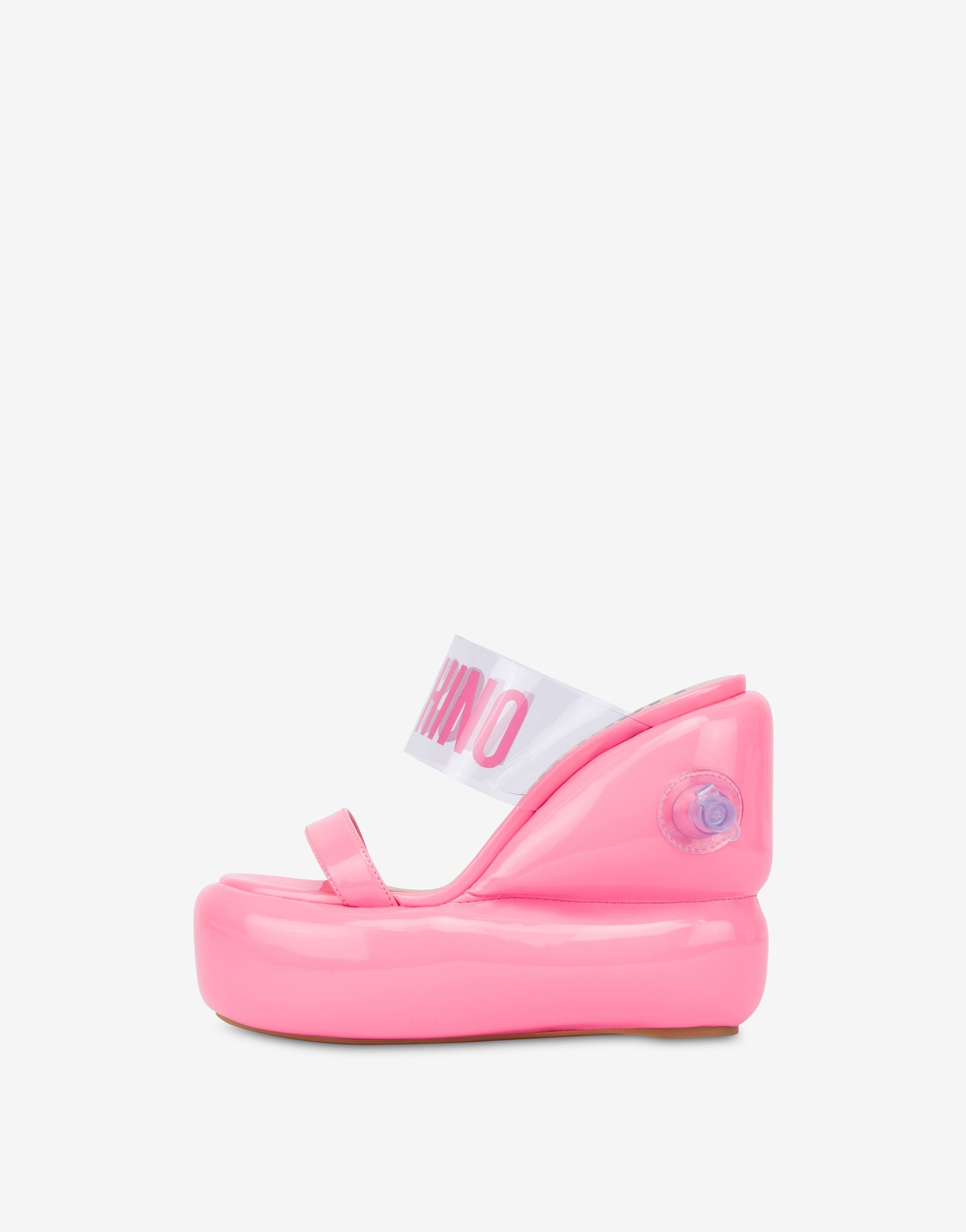 INFLATABLE EFFECT WEDGE SANDALS - 2