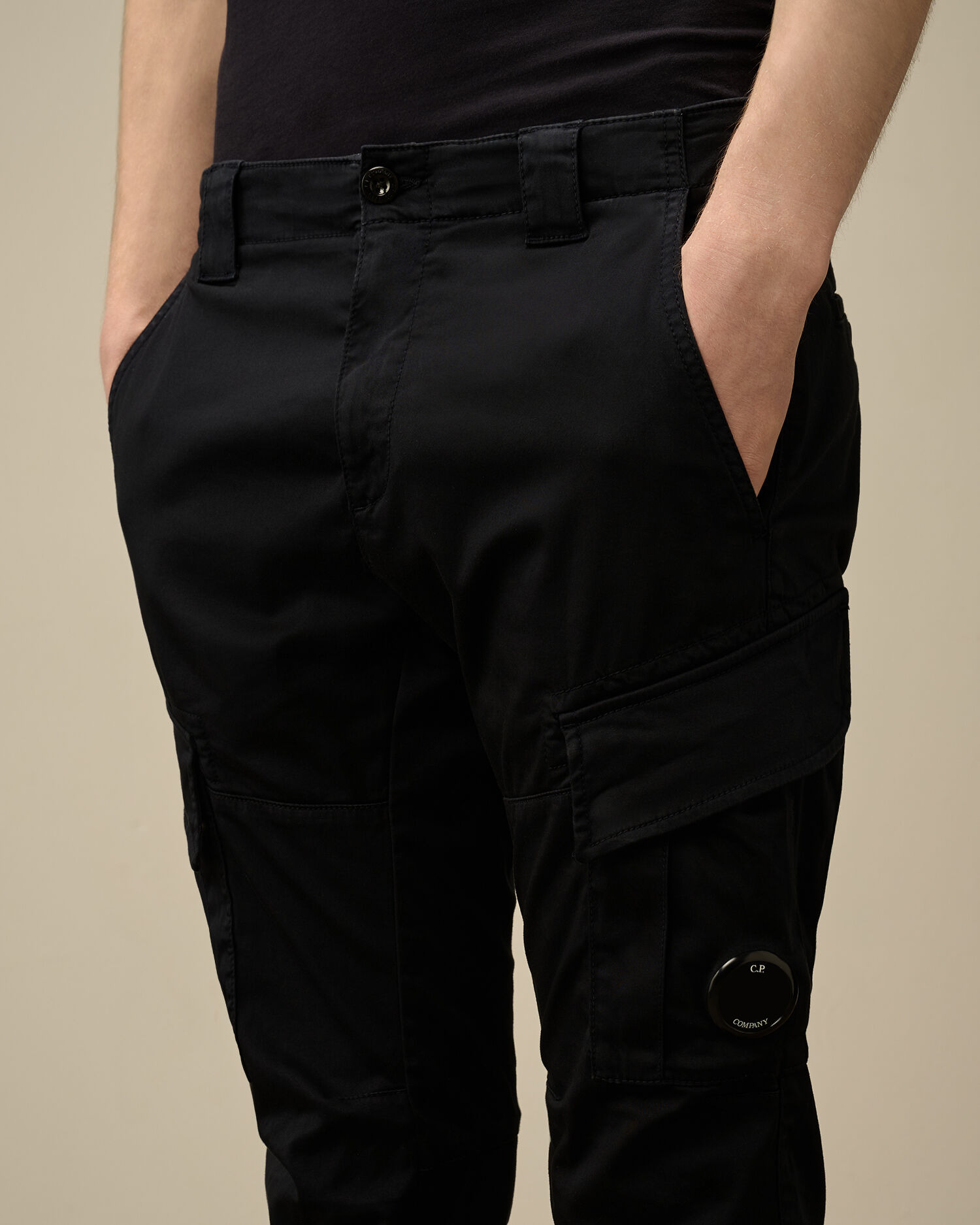 Stretch Sateen Cargo Lens Pants - 5