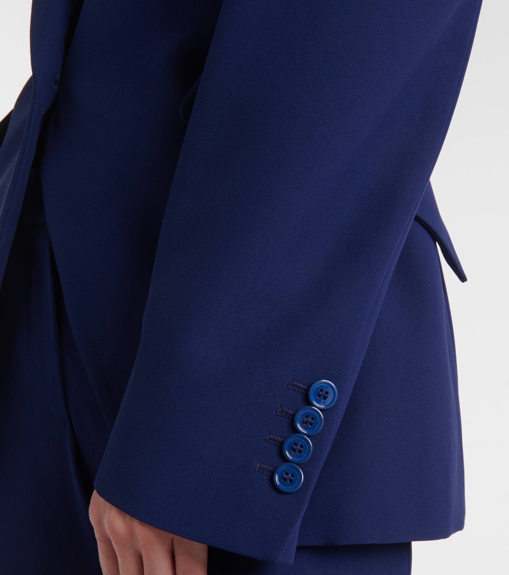 Single-breasted crêpe blazer - 5