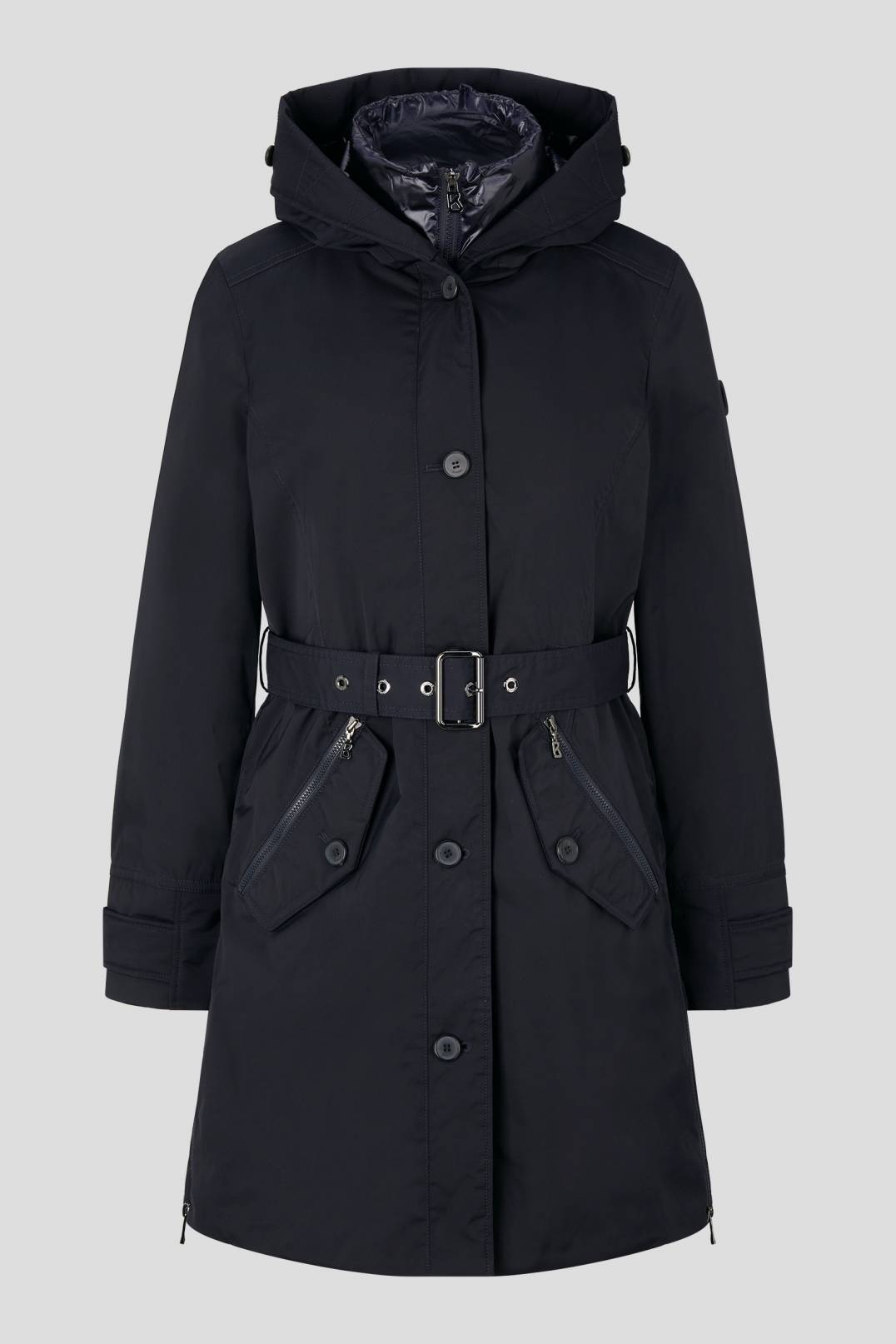 KAJA COAT IN NAVY BLUE - 1