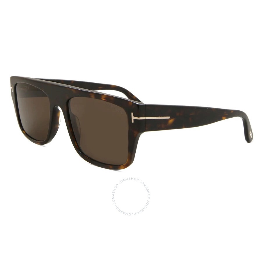 Tom Ford Dunning Brown Square Men's Sunglasses FT0907 52E 55 - 1