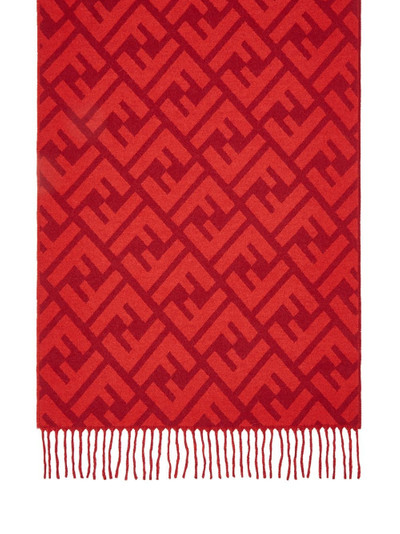 FENDI FF logo long scarf outlook